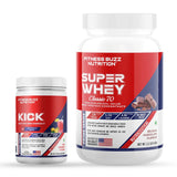 Super Whey (1kg) With Kick (Pre-Workout)