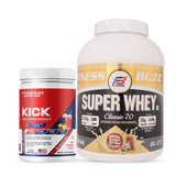 Super Whey (1kg) With Kick (Pre-Workout)