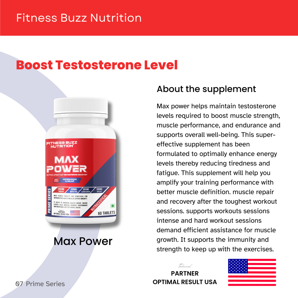 FITNESS BUZZ MAX POWER 60TABLET