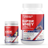 Super Whey (1kg) With Kick (Pre-Workout)