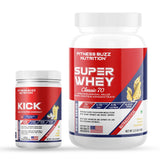 Super Whey (1kg) With Kick (Pre-Workout)