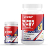 Super Whey (1kg) With Kick (Pre-Workout)