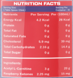 Fitness Buzz Nutrition Liquid L-Carnitine 3000mg