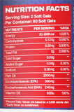 FITNESS BUZZ BURPFREE Omega 3 FISH OIL 2000MG-60 Softgels