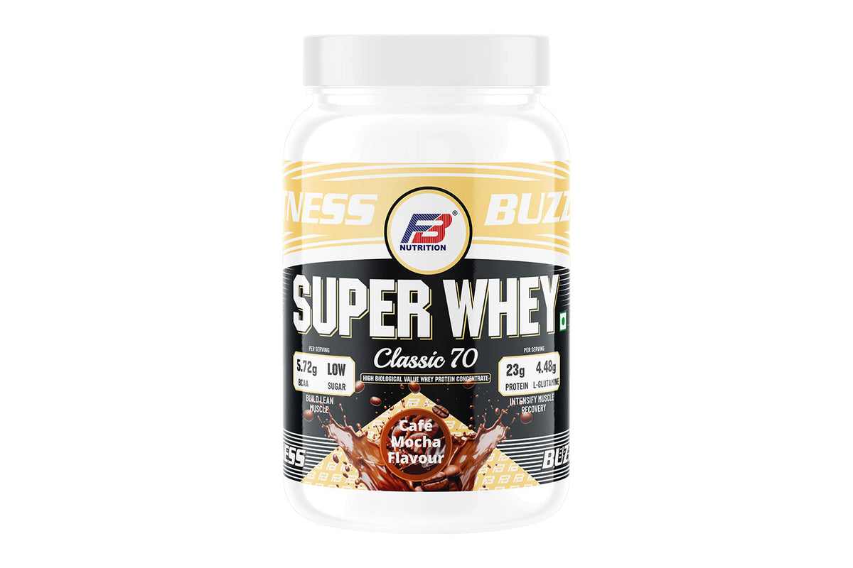 FB Nutrition Super Whey Protein,  Abundant in digestible whey protein & Lysine, good for lean muscle growth,