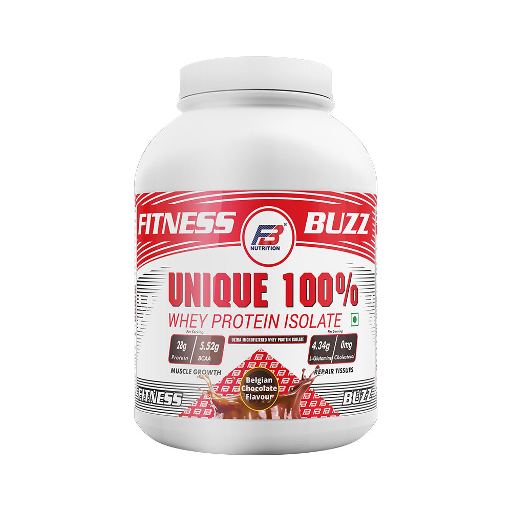 FB Nutrition 100% Unique Whey Protein, Powerful body building unisex supplement that provides max strength & size