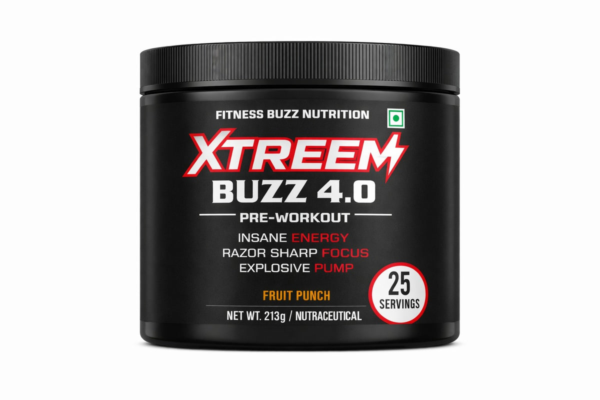 FITNESS BUZZ NUTRITION  XTREEM BUZZ 4.0 | PRE-WORKOUT SUPPLEMENT