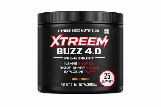 FITNESS BUZZ NUTRITION  XTREEM BUZZ 4.0 | PRE-WORKOUT SUPPLEMENT