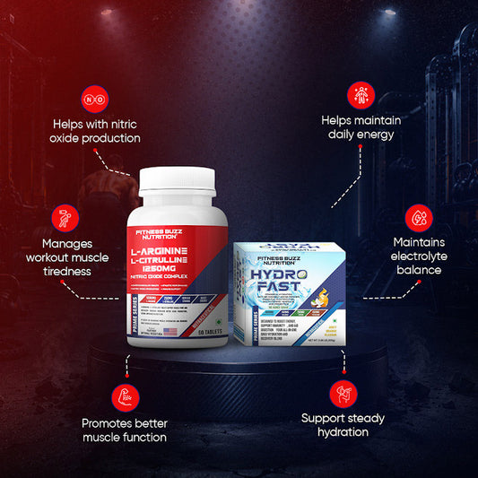 L-Arginine + L-Citrulline (60 Tabs) With Hydro Fast (30 Sachets)