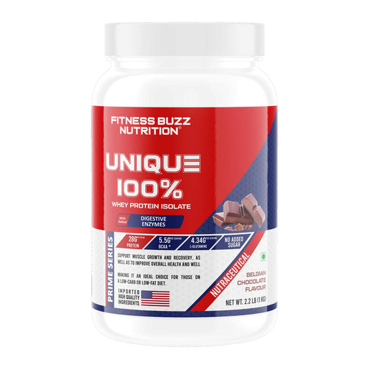 FB Nutrition 100% Unique Whey Protein, Powerful body building unisex supplement that provides max strength & size