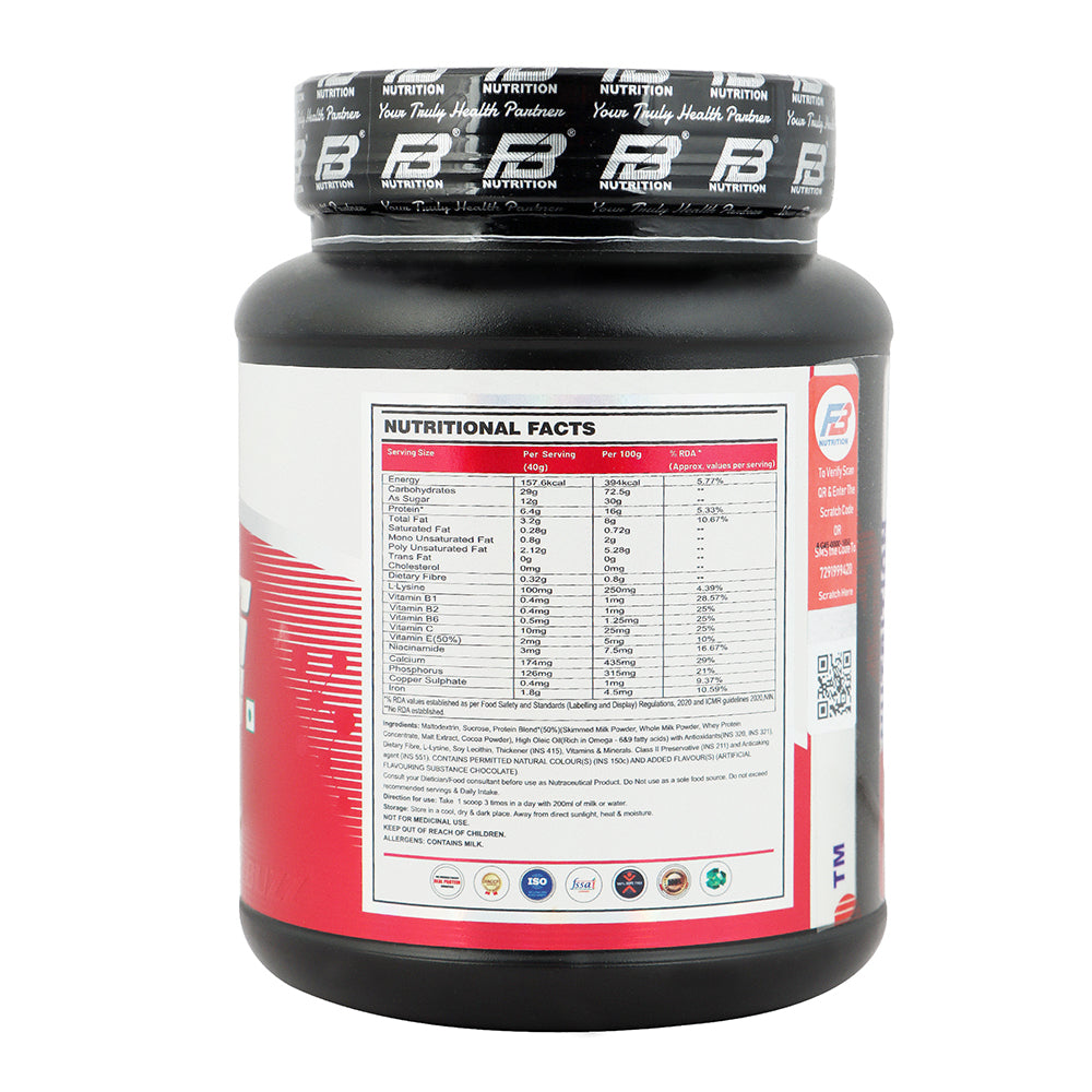 FB Nutrition FBN Mass, Mass gainer to increase your muscles volume as well as body weight
